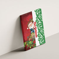 Meri Kirihimete New Zealand Canvas Wall Art Cute Santa NZ Animals and Pohutukawa LT14 - Polynesian Pride