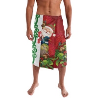 Meri Kirihimete New Zealand Personalised Lavalava Cute Santa NZ Animals and Pohutukawa LT14 Red - Polynesian Pride