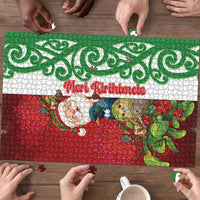 Meri Kirihimete New Zealand Puzzle Cute Santa NZ Animals and Pohutukawa LT14 - Polynesian Pride