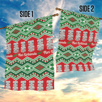 New Zealand Christmas In July Garden Flag Meri Kirihimete Hei Tiki Taniko Motifs Seamless LT14 - Polynesian Pride
