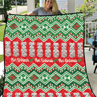 New Zealand Christmas In July Quilt Meri Kirihimete Hei Tiki Taniko Motifs Seamless LT14 Red - Polynesian Pride