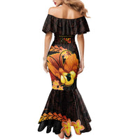 Papua New Guinea Independence Day Mermaid Dress 50th Anniversary Papua Niu Gini Bird Of Paradise LT14 - Polynesian Pride