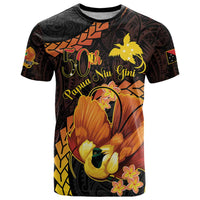 Papua New Guinea Independence Day T Shirt 50th Anniversary Papua Niu Gini Bird Of Paradise LT14 Black - Polynesian Pride