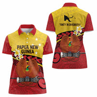 Papua New Guinea Independence Day Women Polo Shirt Since 1975 Unity In Diversity