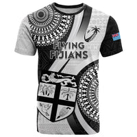 Custom Fiji Rugby T Shirt World Cup 2023 Go Champions Fijian Tapa Black Version LT14 Black - Polynesian Pride