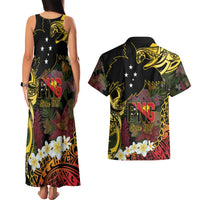 Papua New Guinea 50th Independence Anniversary Couples Matching Tank Maxi Dress and Hawaiian Shirt Independen Stet bilong Papua Niu Gini LT14 - Polynesian Pride