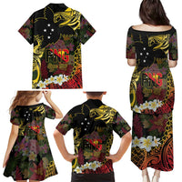 Papua New Guinea 50th Independence Anniversary Family Matching Puletasi and Hawaiian Shirt Independen Stet bilong Papua Niu Gini LT14 - Polynesian Pride