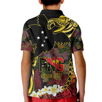 Papua New Guinea 50th Independence Anniversary Kid Polo Shirt Independen Stet bilong Papua Niu Gini LT14 - Polynesian Pride