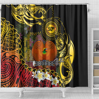 Papua New Guinea 50th Independence Anniversary Shower Curtain Independen Stet bilong Papua Niu Gini LT14 - Polynesian Pride