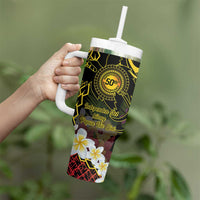 Papua New Guinea 50th Independence Anniversary Tumbler With Handle Independen Stet bilong Papua Niu Gini LT14 - Polynesian Pride