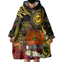 Papua New Guinea 50th Independence Anniversary Wearable Blanket Hoodie Independen Stet bilong Papua Niu Gini LT14 - Polynesian Pride