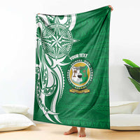 Personalised Liahona - Saineha High School Blanket Tongan Ngatu Pattern LT14 - Polynesian Pride