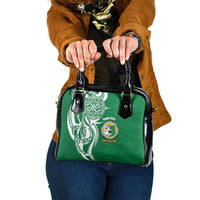 Personalised Liahona - Saineha High School Shoulder Handbag Tongan Ngatu Pattern - Polynesian Pride