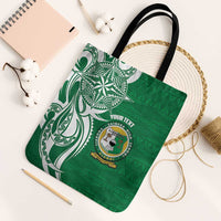 Personalised Liahona - Saineha High School Tote Bag Tongan Ngatu Pattern - Polynesian Pride