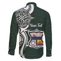 Personalised Tonga Takuilau College Family Matching Off Shoulder Maxi Dress and Hawaiian Shirt Est 1975 Tongan Ngatu Pattern LT14 - Polynesian Pride