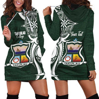 Personalised Tonga Takuilau College Hoodie Dress Est 1975 Tongan Ngatu Pattern LT14 - Polynesian Pride