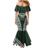 Personalised Tonga Takuilau College Family Matching Mermaid Dress and Hawaiian Shirt 50th Anniversary Ngatu Kupesi LT14 - Polynesian Pride