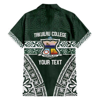 Personalised Tonga Takuilau College Family Matching Puletasi and Hawaiian Shirt 50th Anniversary Ngatu Kupesi LT14 - Polynesian Pride