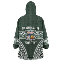 Personalised Tonga Takuilau College Wearable Blanket Hoodie 50th Anniversary Ngatu Kupesi LT14 - Polynesian Pride