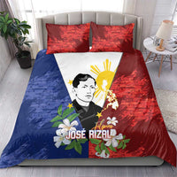 Philippines Rizal Day Bedding Set Filipino Sampaguita Grunge Style LT14 - Polynesian Pride