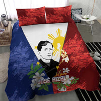 Philippines Rizal Day Bedding Set Filipino Sampaguita Grunge Style LT14 - Polynesian Pride