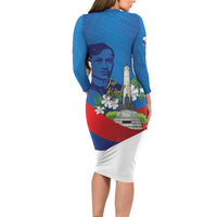 Philippines Rizal Day Family Matching Long Sleeve Bodycon Dress and Hawaiian Shirt Filipino Motto Stella Polynesian Pattern LT14 - Polynesian Pride