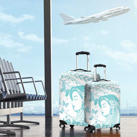 Polynesia Cervical Cancer Awareness Month Luggage Cover Polynesian Women Faith Hope Love! LT14 - Polynesian Pride