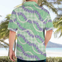 Pastel Green Hawaii Palaka Honohono Pikake Hawaiian Shirt Hawaiian Orchid Lei Polynesian Pattern LT14 - Polynesian Pride