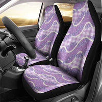 Purple Hawaii Palaka Honohono Pikake Car Seat Cover Hawaiian Orchid Lei Polynesian Pattern LT14 - Polynesian Pride