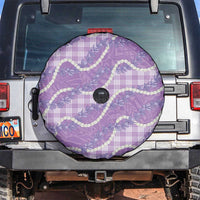 Purple Hawaii Palaka Honohono Pikake Spare Tire Cover Hawaiian Orchid Lei Polynesian Pattern LT14 Purple - Polynesian Pride