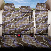 Brown Hawaii Palaka Honohono Pikake Back Car Seat Cover Hawaiian Orchid Lei Polynesian Pattern - Polynesian Pride