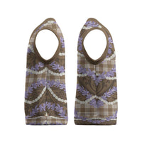 Brown Hawaii Palaka Honohono Pikake Christmas Knitted V-Neck Vest Hawaiian Orchid Lei Polynesian Pattern LT14 - Polynesian Pride
