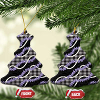 Black Hawaii Palaka Honohono Pikake Ceramic Ornament Hawaiian Orchid Lei Polynesian Pattern - Polynesian Pride