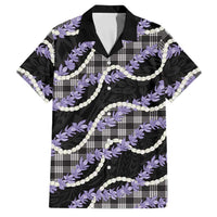Black Hawaii Palaka Honohono Pikake Family Matching Long Sleeve Bodycon Dress and Hawaiian Shirt Hawaiian Orchid Lei Polynesian Pattern LT14 Dad's Shirt - Short Sleeve Black - Polynesian Pride