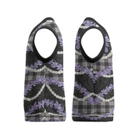 Black Hawaii Palaka Honohono Pikake Christmas Knitted V-Neck Vest Hawaiian Orchid Lei Polynesian Pattern LT14 - Polynesian Pride