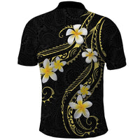 Polynesia Tattoo With Plumeria Polo Shirt Elegant Vibes