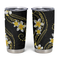 Polynesia Tattoo With Plumeria Tumbler Cup Elegant Vibes