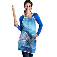 New Zealand Matariki Humpback Whale Apron Paikea Maori New Year Blue Galaxy