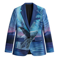 New Zealand Matariki Humpback Whale Blazer Paikea Maori New Year Blue Galaxy