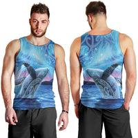 New Zealand Matariki Humpback Whale Men Tank Top Paikea Maori New Year Blue Galaxy LT14 - Polynesian Pride