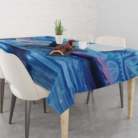 New Zealand Matariki Humpback Whale Tablecloth Paikea Maori New Year Blue Galaxy