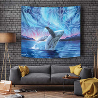 New Zealand Matariki Humpback Whale Tapestry Paikea Maori New Year Blue Galaxy