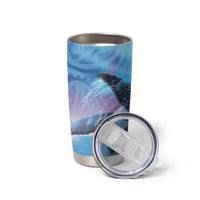 New Zealand Matariki Humpback Whale Tumbler Cup Paikea Maori New Year Blue Galaxy LT14 - Polynesian Pride