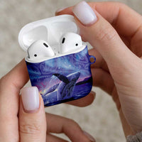 New Zealand Matariki Humpback Whale AirPods Case Paikea Maori New Year Purple Galaxy LT14 - Polynesian Pride