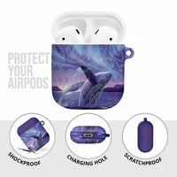 New Zealand Matariki Humpback Whale AirPods Case Paikea Maori New Year Purple Galaxy LT14 - Polynesian Pride
