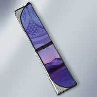 New Zealand Matariki Humpback Whale Auto Sun Shade Paikea Maori New Year Purple Galaxy LT14 - Polynesian Pride