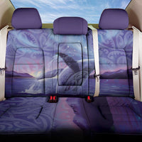 New Zealand Matariki Humpback Whale Back Car Seat Cover Paikea Maori New Year Purple Galaxy LT14 One Size Purple - Polynesian Pride
