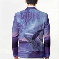 New Zealand Matariki Humpback Whale Blazer Paikea Maori New Year Purple Galaxy LT14 - Polynesian Pride