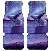 New Zealand Matariki Humpback Whale Car Mats Paikea Maori New Year Purple Galaxy LT14 - Polynesian Pride