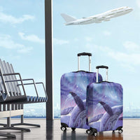 New Zealand Matariki Humpback Whale Luggage Cover Paikea Maori New Year Purple Galaxy LT14 - Polynesian Pride
